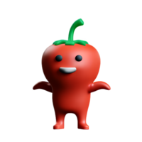 pepper 3d rendering icon illustration png