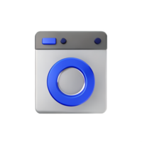 laundry 3d rendering icon illustration png