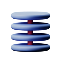 Banca dati 3d interpretazione icona illustrazione png