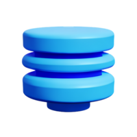 database 3d rendering icon illustration png