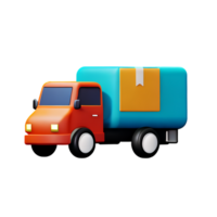 logistiek 3d renderen icoon illustratie png