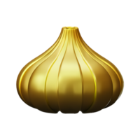 garlic 3d rendering icon illustration png