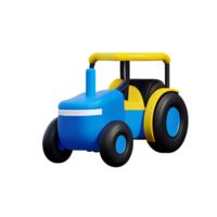 tracteur 3d le rendu icône illustration png