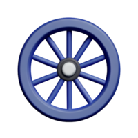 roue 3d le rendu icône illustration png