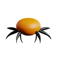 crab 3d rendering icon illustration png