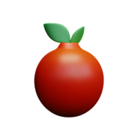 pomegranate 3d rendering icon illustration png