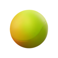 Tennis Ball 3d Rendern Symbol Illustration png