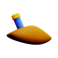 saleté 3d le rendu icône illustration png