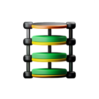 databank 3d renderen icoon illustratie png