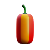 pepper 3d rendering icon illustration png