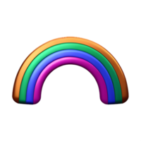 boho arco Iris 3d Renderização ícone ilustração png