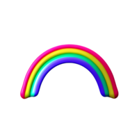 boho arc en ciel 3d le rendu icône illustration png