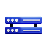 base de datos 3d representación icono ilustración png
