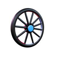 roue 3d le rendu icône illustration png