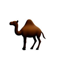 camel 3d rendering icon illustration png