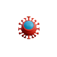 virus 3d renderen icoon illustratie png