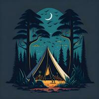 Adventure t shirt design vector art ai generate photo