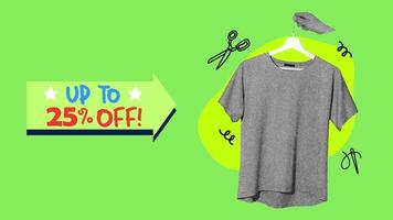 sale for your product in green background video