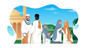 Ramadan greeting animation background. Ramadan kareem islamic. Blank background. video