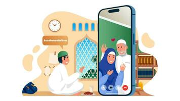 Ramadan salutation animation Contexte. Ramadan kareem islamique. Vide Contexte. video