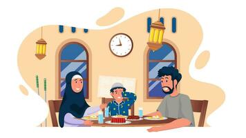 Ramadã cumprimento animação fundo. Ramadã kareem islâmico. em branco fundo. video