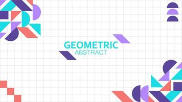 Template brochure, poster, prestation shape geometric abstract background design. Vector illustration. Modern and trendy style.