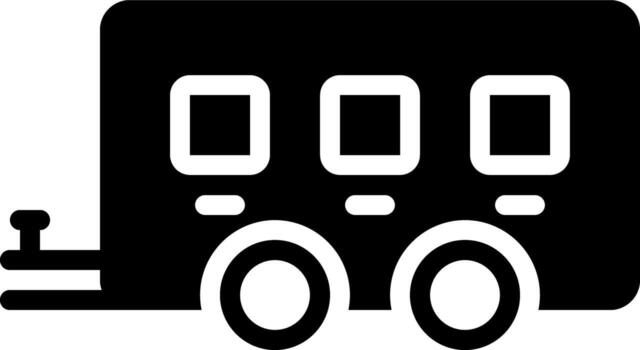 solid icon for trailers vector