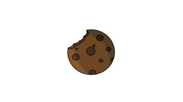 Animated video of the cookie logo on white background