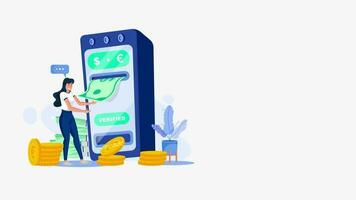 Excellent payment method and technology animation video