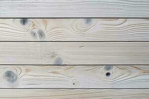 Textured wooden board, pristine white wood background. AI Generated photo