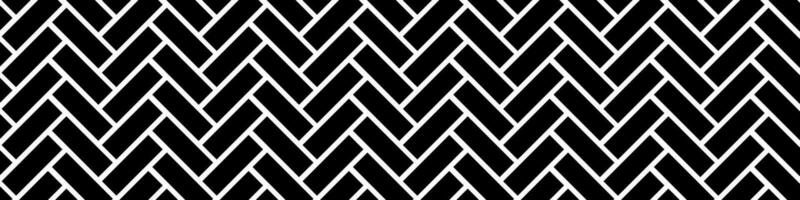 Black and white herringbone pattern with chevron design. zigzag tiles for seamless repetition. for print, stripes. Flat vector illustrations isolated in background.