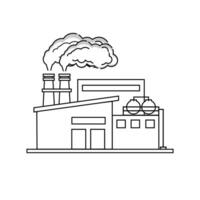 Factory Icon Vector Illustration