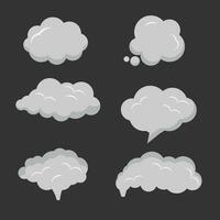 carbon dioxide cloud icon flat design isolated on white background vector