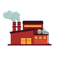 Toxic smoke from industrial factory floating in the air. Air pollution problem vector illustration.