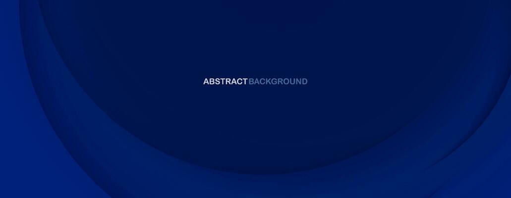 Abstract background with curve modern lines on dark blue background. Illustration horizontal template background banner.