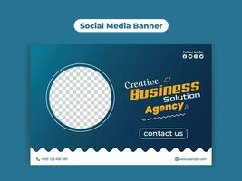 Vector creative business solution agency social media poster template