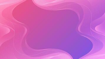 Abstract background with modern futuristic and artistic fluid concept, wave lines, splatters flat and minimal elements with pink violet purple gradient theme vector design