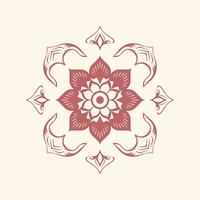 floral mandala emblema vector - de la naturaleza belleza y intrincado simetría en cautivador diseño