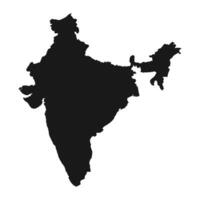 India mapa icono vector