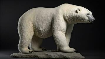 icónico símbolo de el ártico, el polar oso ai generado foto