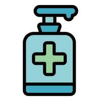 Medical dispenser icon vector flat