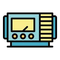 Stationery generator icon vector flat