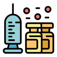 Injection icon vector flat