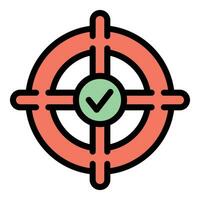 Target key point icon vector flat