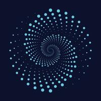 elegante espiral punto resumen geométrico diseño ilustración vector