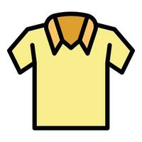 Template shirt icon vector flat