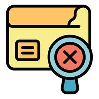 Control parcel icon vector flat