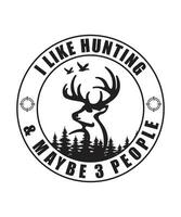 hunting maybe 3people hunting t-shirts design vector