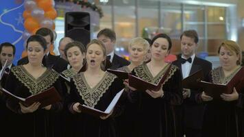 Choir vocal performance. Moscow, Russia video