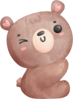 süßes teddybäraquarell png